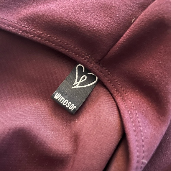 Maroon High Low Dress - Picture 3 of 4